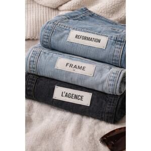 Designer Jeans Bundle Women 28 Reformation Frame L’Agence Denim 3 Pair Lot